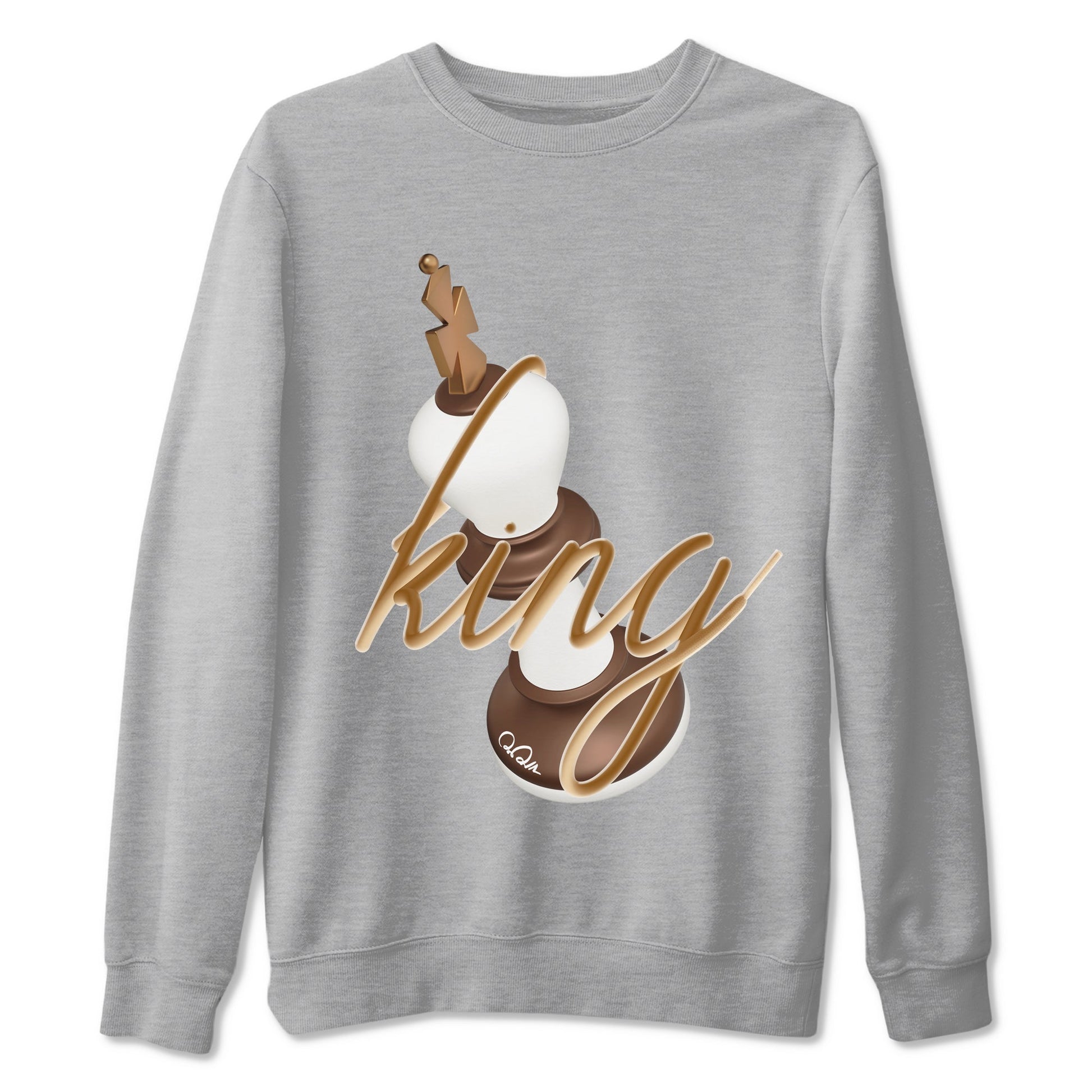 5s Golden Ticket shirts to match jordans 3D King best t shirts to wear with jordans Air Jordan 5 Golden Ticket match shoes to clothes SNRT Sneaker Tees unisex cotton Heather Grey 2 shirts
