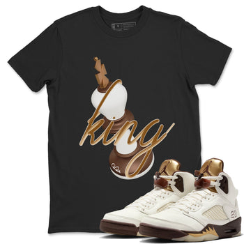 5s Golden Ticket shirts to match jordans 3D King best t shirts to wear with jordans Air Jordan 5 Golden Ticket match shoes to clothes SNRT Sneaker Tees unisex cotton Black 1 shirts
