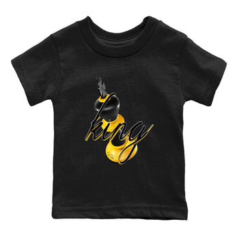 5s Tokyo Sneaker match tees – Sneaker Tees To Match Air Jordan 5 Tokyo Shoes – 3D King Kids T-Shirt Black 2