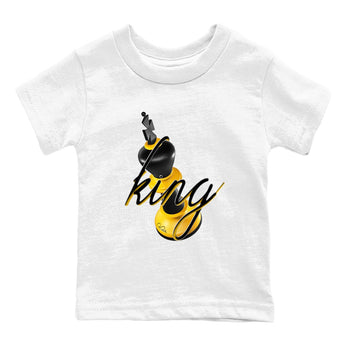 5s Tokyo Sneaker match tees – Sneaker Tees To Match Air Jordan 5 Tokyo Shoes – 3D King Kids T-Shirt White 2