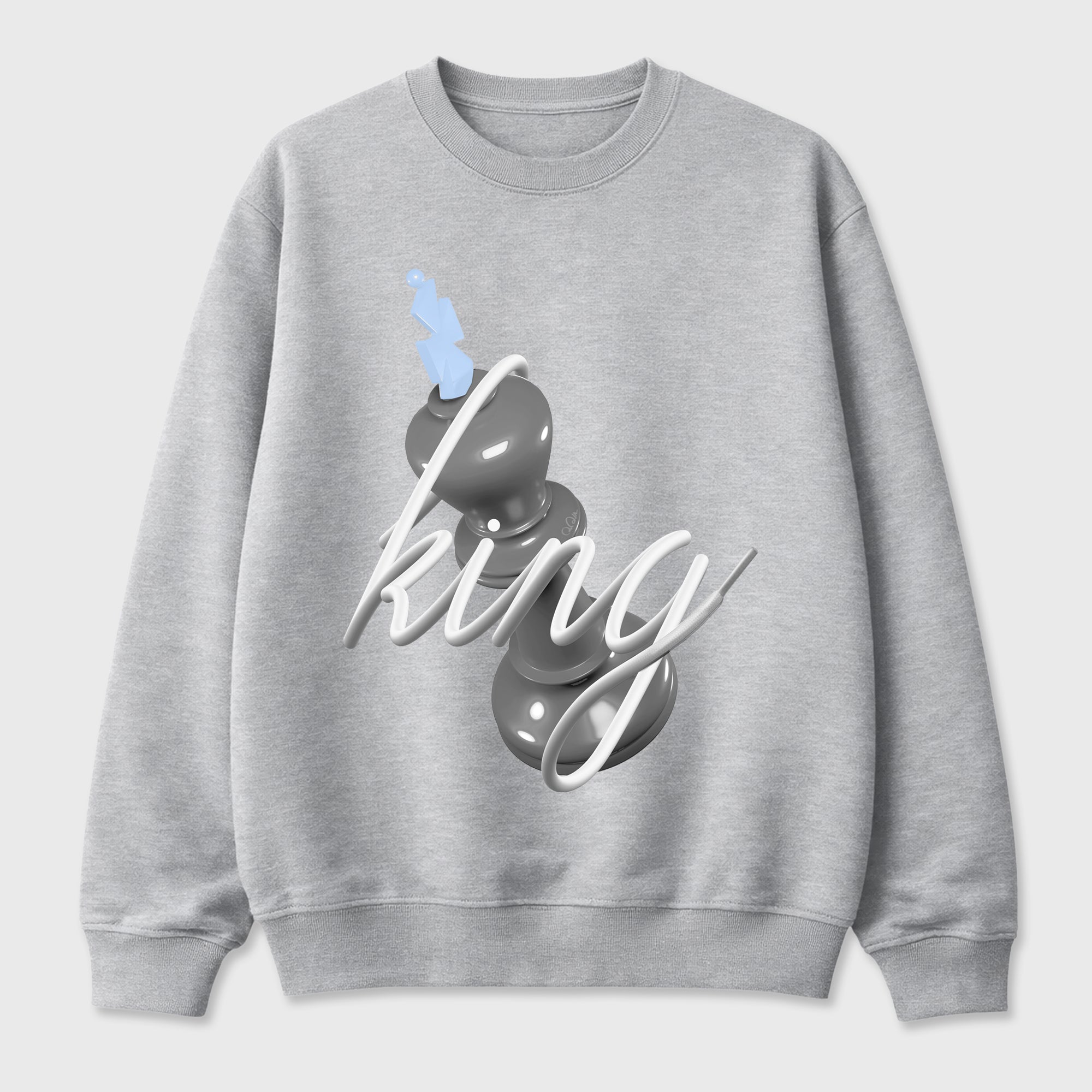 Sneaker outfits graphic tee – Sneaker Tees To Match Air Jordan 5 Wolf Grey Sneakers – 3D King Tee Heather Grey 2