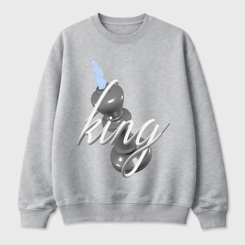Sneaker outfits graphic tee – Sneaker Tees To Match Air Jordan 5 Wolf Grey Sneakers – 3D King Tee Heather Grey 2