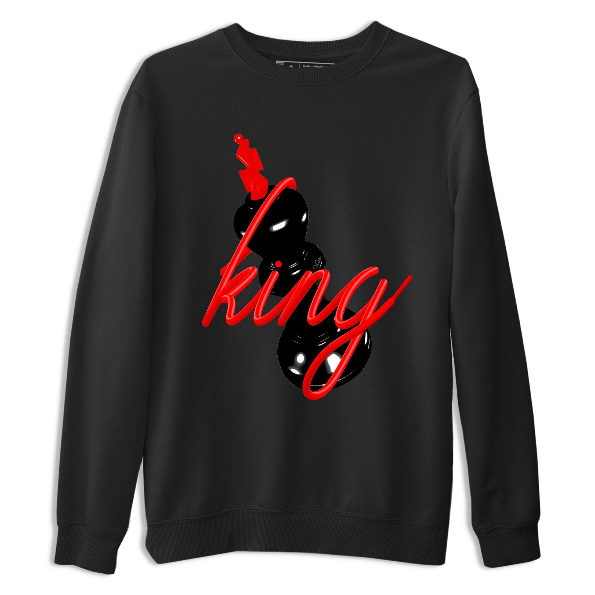 Sneaker match tees – Sneaker Tees To Match Air Jordan 6 Reverse Infrared Shoes – 3D King Tee Black 2