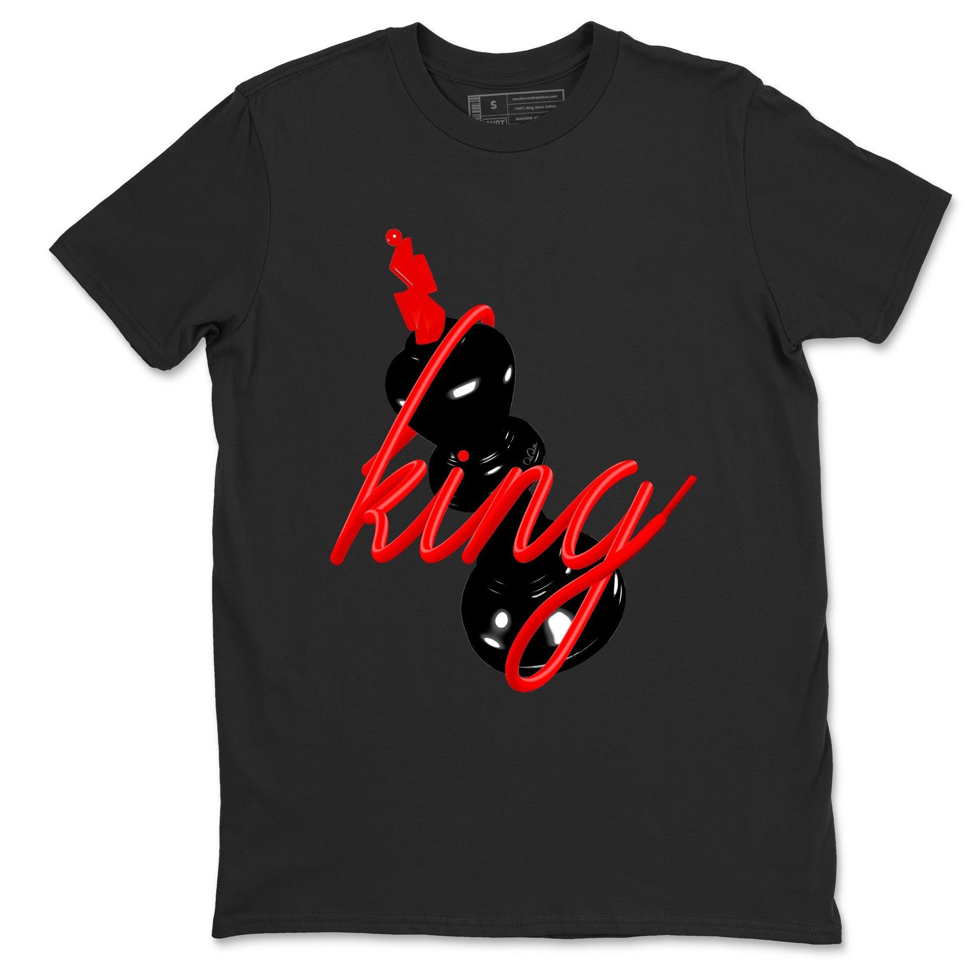 Sneaker match tees – Sneaker Tees To Match Air Jordan 6 Reverse Infrared Shoes – 3D King Tee Black 2