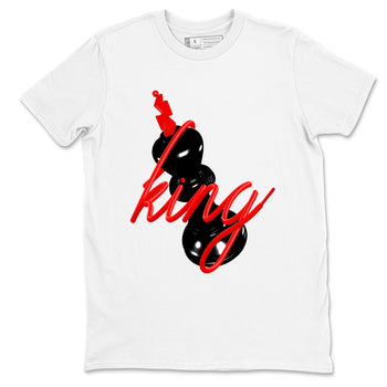Sneaker match tees – Sneaker Tees To Match Air Jordan 6 Reverse Infrared Shoes – 3D King Tee White 2