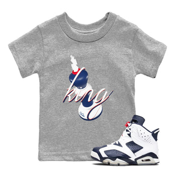 6s White And Midnight Navy shirts to match jordans 3D King sneaker match tees Air Jordan 6 White And Midnight Navy SNRT Sneaker Tees streetwear brand Baby and Youth Heather Grey 1 cotton tee