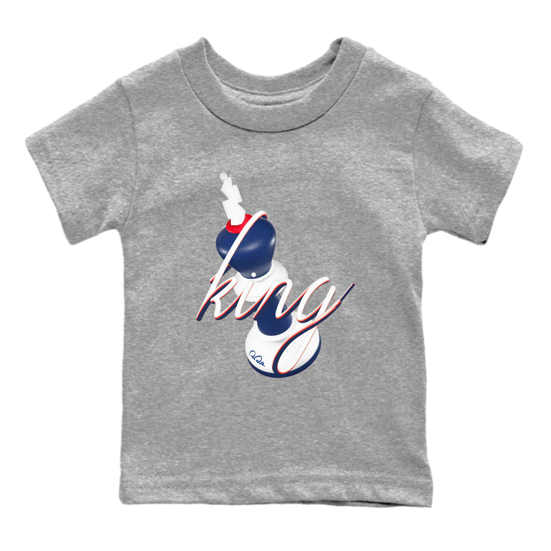 6s White And Midnight Navy shirts to match jordans 3D King sneaker match tees Air Jordan 6 White And Midnight Navy SNRT Sneaker Tees streetwear brand Baby and Youth Heather Grey 2 cotton tee