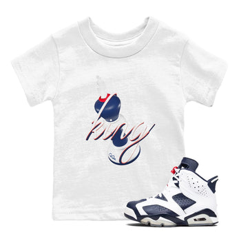 6s White And Midnight Navy shirts to match jordans 3D King sneaker match tees Air Jordan 6 White And Midnight Navy SNRT Sneaker Tees streetwear brand Baby and Youth White 1 cotton tee