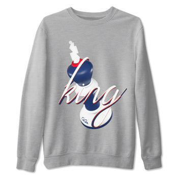 6s White And Midnight Navy shirts to match jordans 3D King sneaker match tees Air Jordan 6 White And Midnight Navy SNRT Sneaker Tees streetwear brand Heather Grey 2 unisex cotton tee