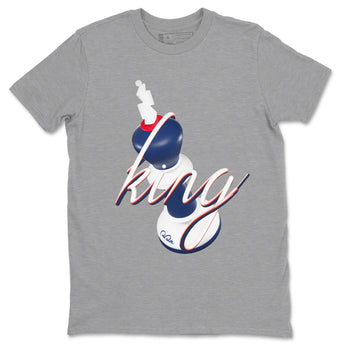 6s White And Midnight Navy shirts to match jordans 3D King sneaker match tees Air Jordan 6 White And Midnight Navy SNRT Sneaker Tees streetwear brand Heather Grey 2 unisex cotton tee