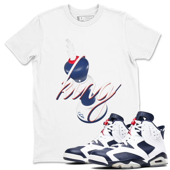 6s White And Midnight Navy shirts to match jordans 3D King sneaker match tees Air Jordan 6 White And Midnight Navy SNRT Sneaker Tees streetwear brand White 1 unisex cotton tee