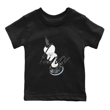 AJ6 White Black shirts to match jordans 3D King sneaker match tees Air Jordan 6 White Black SNRT Sneaker Tees streetwear brand Baby and Youth Black 2 cotton tee
