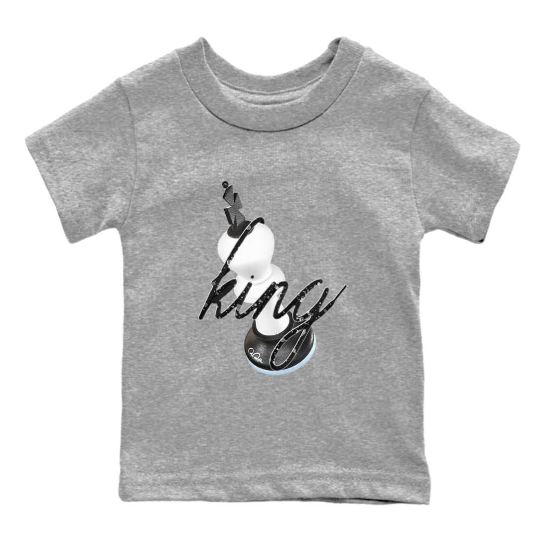 AJ6 White Black shirts to match jordans 3D King sneaker match tees Air Jordan 6 White Black SNRT Sneaker Tees streetwear brand Baby and Youth Heather Grey 2 cotton tee