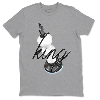 AJ6 White Black shirts to match jordans 3D King sneaker match tees Air Jordan 6 White Black SNRT Sneaker Tees streetwear brand Heather Grey 2 unisex cotton tee