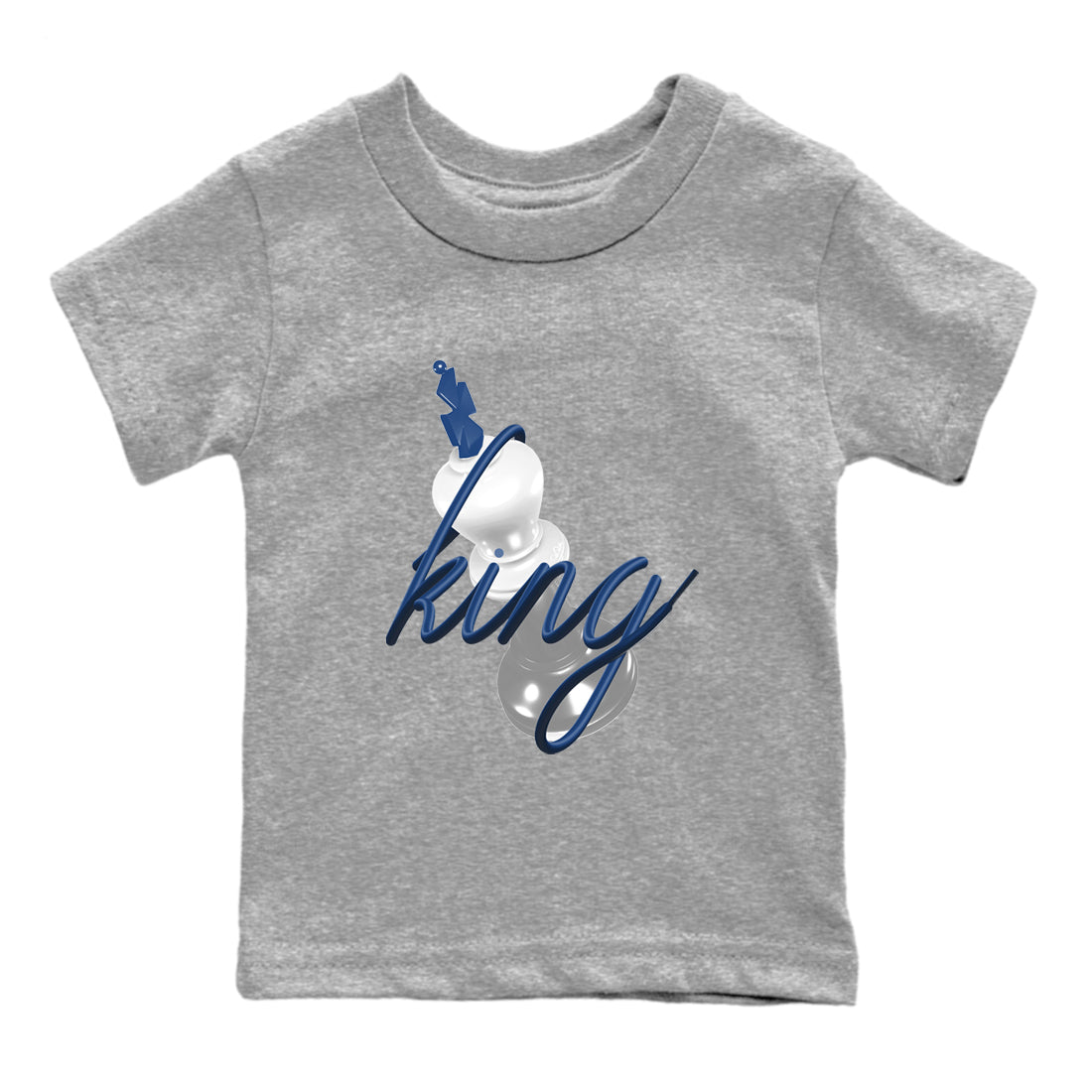 Sneaker match tees – Sneaker Tees To Match Air Jordan 9 Flint Grey Shoes – 3D King Kids T-Shirt Heather Grey 2