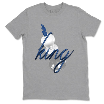 Sneaker match tees – Sneaker Tees To Match Air Jordan 9 Flint Grey Shoes – 3D King Tee Heather Grey 2