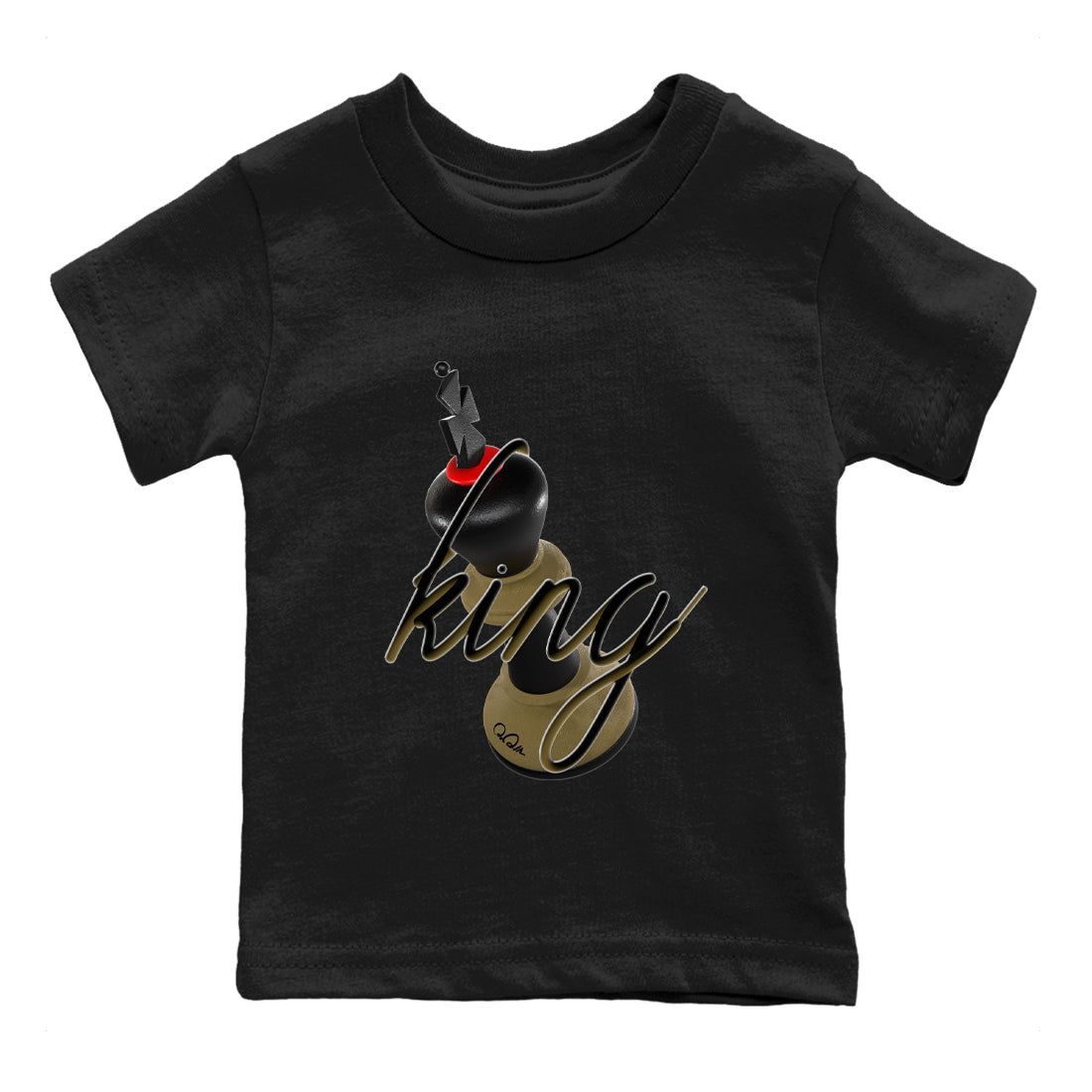 9s Olive shirts to match jordans 3D King sneaker match tees Air Jordan 9 Olive match shoes to clothes SNRT Sneaker Tees Youth Baby Black 2 tee