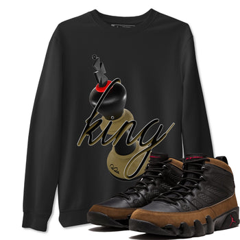9s Olive shirts to match jordans 3D King sneaker match tees Air Jordan 9 Olive match shoes to clothes SNRT Sneaker Tees unisex cotton Black 1 shirts