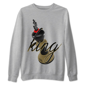 9s Olive shirts to match jordans 3D King sneaker match tees Air Jordan 9 Olive match shoes to clothes SNRT Sneaker Tees unisex cotton Heather Grey 2 shirts
