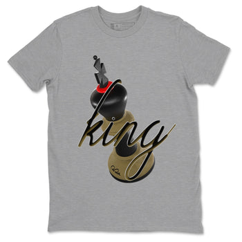 9s Olive shirts to match jordans 3D King sneaker match tees Air Jordan 9 Olive match shoes to clothes SNRT Sneaker Tees unisex cotton Heather Grey 2 shirts