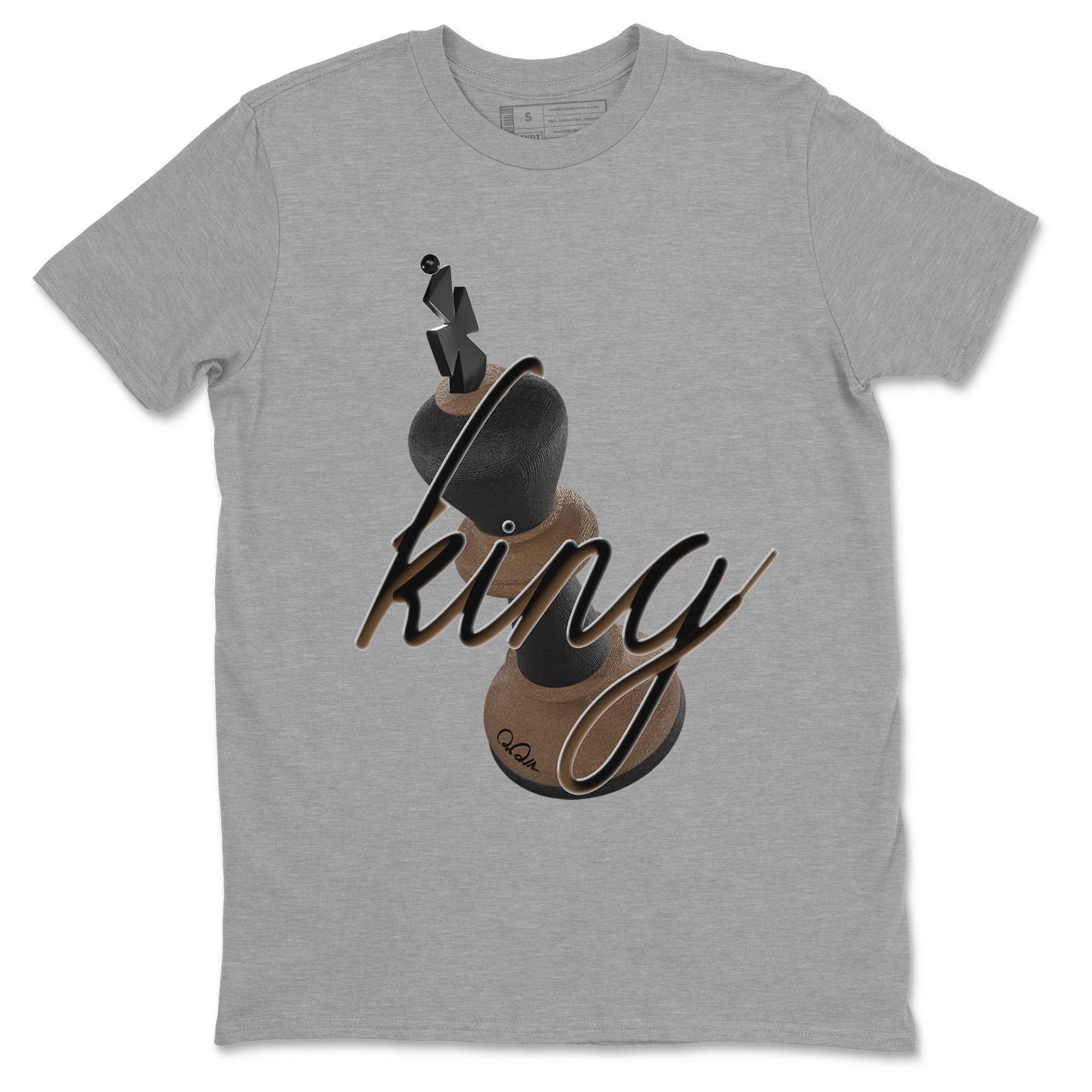 Jordan Jumpman Jack TR Travis Scott Dark Mocha shirts to match jordans 3D King sneaker match tees Jordan Jumpman Jack Travis Scott Dark Mocha match shoes to clothes SNRT Sneaker Tees unisex cotton Heather Grey 2 shirts