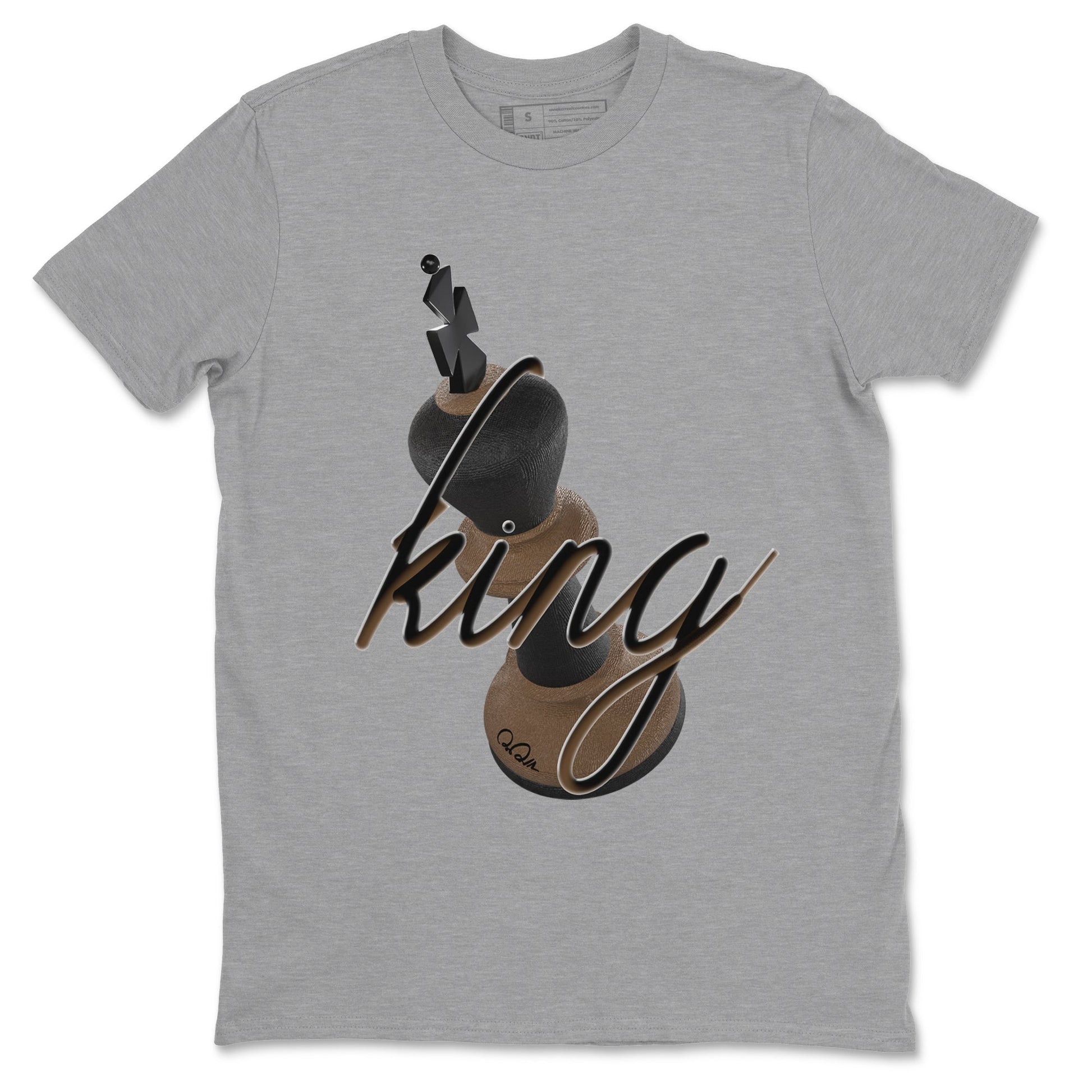 Jordan Jumpman Jack TR Travis Scott Dark Mocha shirts to match jordans 3D King sneaker match tees Jordan Jumpman Jack Travis Scott Dark Mocha match shoes to clothes SNRT Sneaker Tees unisex cotton Heather Grey 2 shirts
