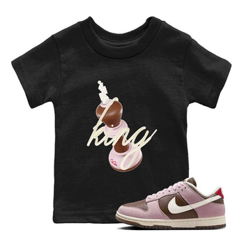 Dunk Cacao Wow And Pink Foam shirts to match jordans 3D King sneaker match tees Dunk Cacao Wow And Pink Foam SNRT Sneaker Tees streetwear brand Baby and Youth Black 1 cotton tee