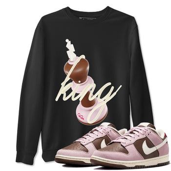 Dunk Cacao Wow And Pink Foam shirts to match jordans 3D King sneaker match tees Dunk Cacao Wow And Pink Foam SNRT Sneaker Tees streetwear brand Black 1 unisex cotton tee