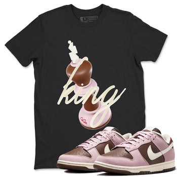 Dunk Cacao Wow And Pink Foam shirts to match jordans 3D King sneaker match tees Dunk Cacao Wow And Pink Foam SNRT Sneaker Tees streetwear brand Black 1 unisex cotton tee