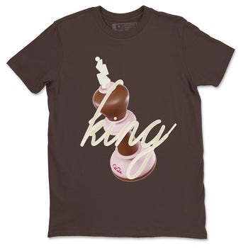 Dunk Cacao Wow And Pink Foam shirts to match jordans 3D King sneaker match tees Dunk Cacao Wow And Pink Foam SNRT Sneaker Tees streetwear brand Dark Chocolate 2 unisex cotton tee