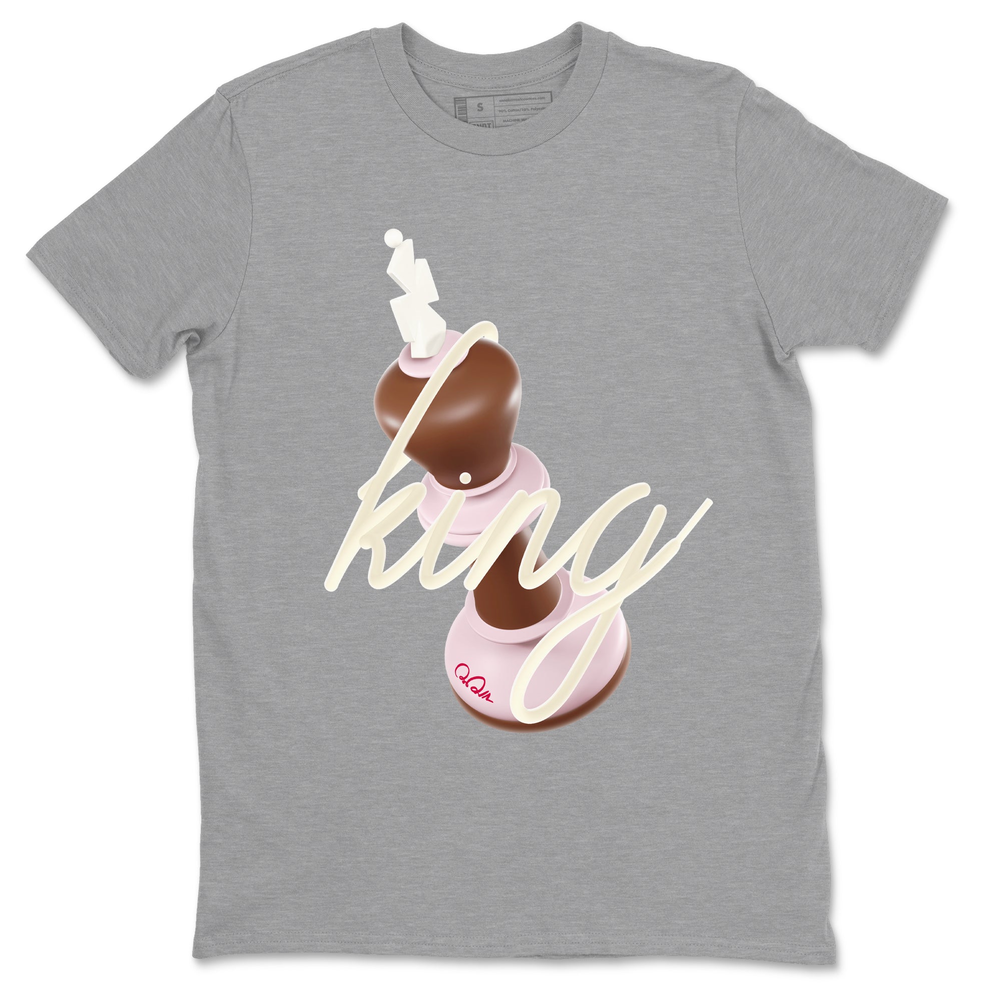 Dunk Cacao Wow And Pink Foam shirts to match jordans 3D King sneaker match tees Dunk Cacao Wow And Pink Foam SNRT Sneaker Tees streetwear brand Heather Grey 2 unisex cotton tee