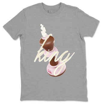 Dunk Cacao Wow And Pink Foam shirts to match jordans 3D King sneaker match tees Dunk Cacao Wow And Pink Foam SNRT Sneaker Tees streetwear brand Heather Grey 2 unisex cotton tee