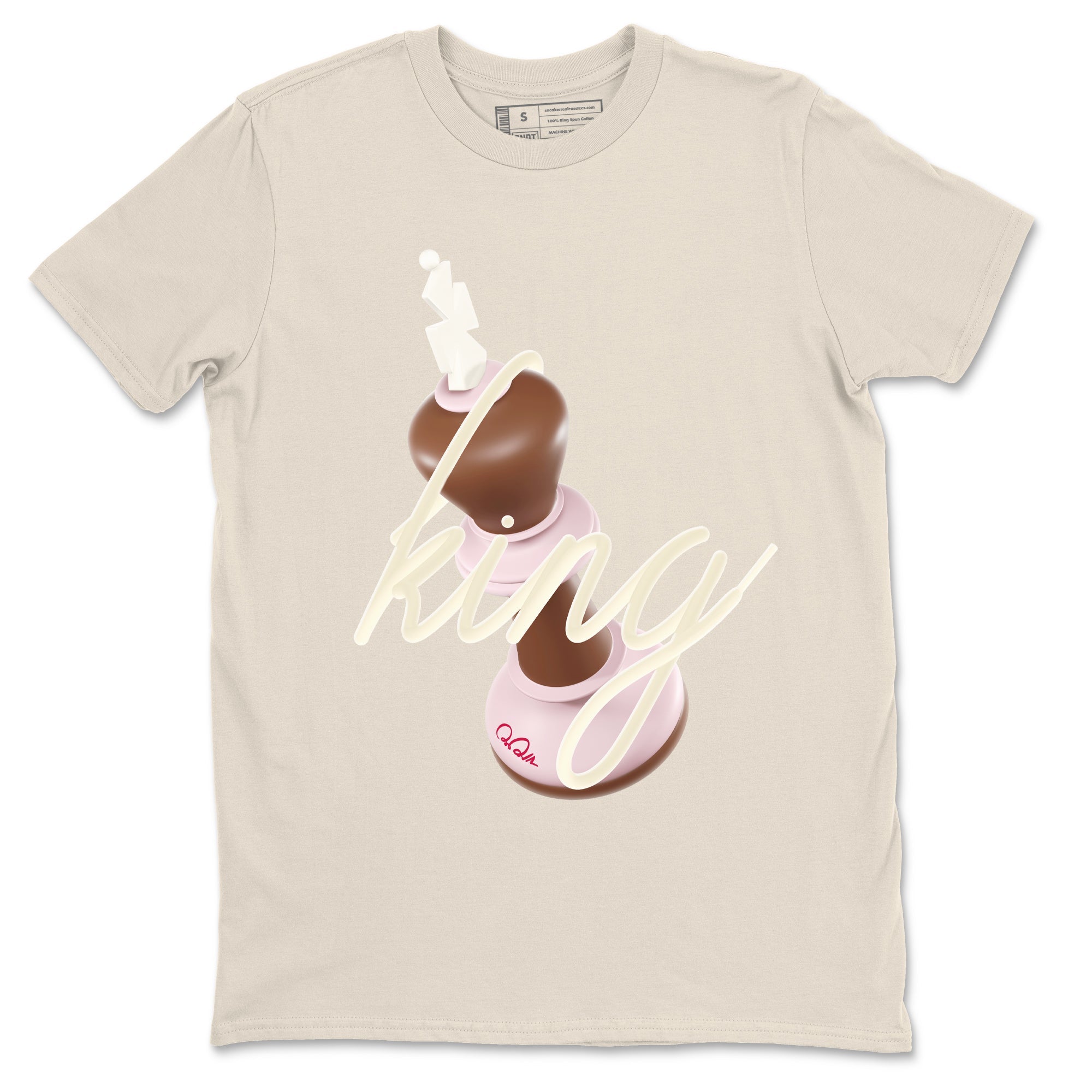 Dunk Cacao Wow And Pink Foam shirts to match jordans 3D King sneaker match tees Dunk Cacao Wow And Pink Foam SNRT Sneaker Tees streetwear brand Natural 2 unisex cotton tee