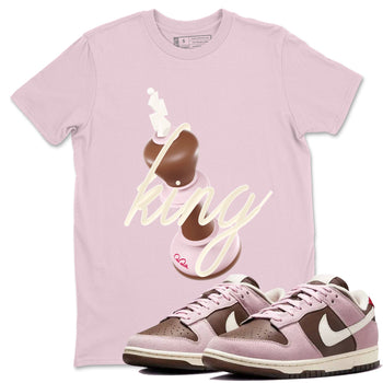 Dunk Cacao Wow And Pink Foam shirts to match jordans 3D King sneaker match tees Dunk Cacao Wow And Pink Foam SNRT Sneaker Tees streetwear brand Pink 1 unisex cotton tee