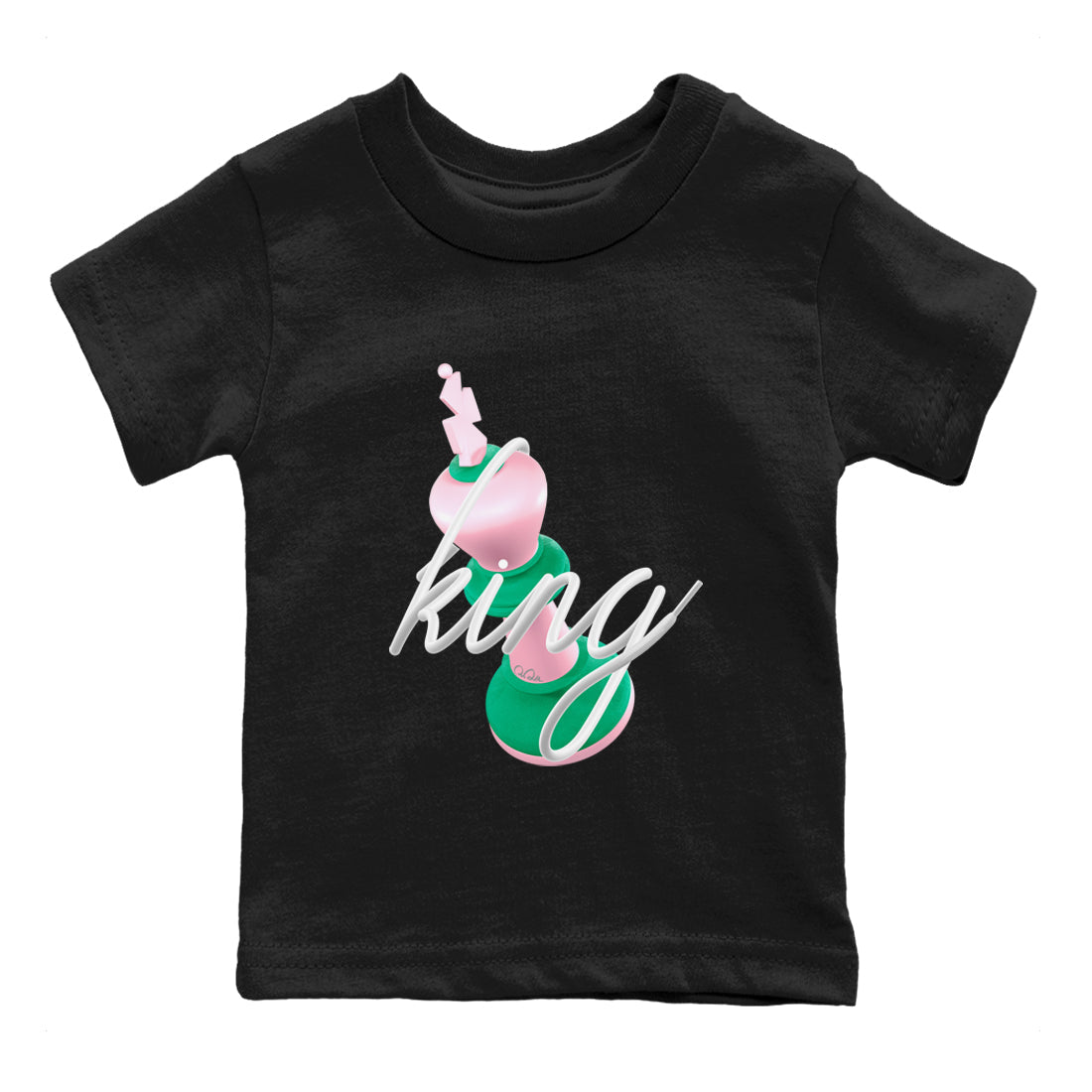 Dunk Low Medium Soft Pink Malachite shirt to match jordans 3D King sneaker tees Dunk Retro SE Medium Soft Pink Malachite SNRT sneaker release tees baby toddler Black 2 cotton Shirt