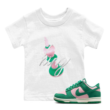 Dunk Low Medium Soft Pink Malachite shirt to match jordans 3D King sneaker tees Dunk Retro SE Medium Soft Pink Malachite SNRT sneaker release tees baby toddler White 1 cotton Shirt