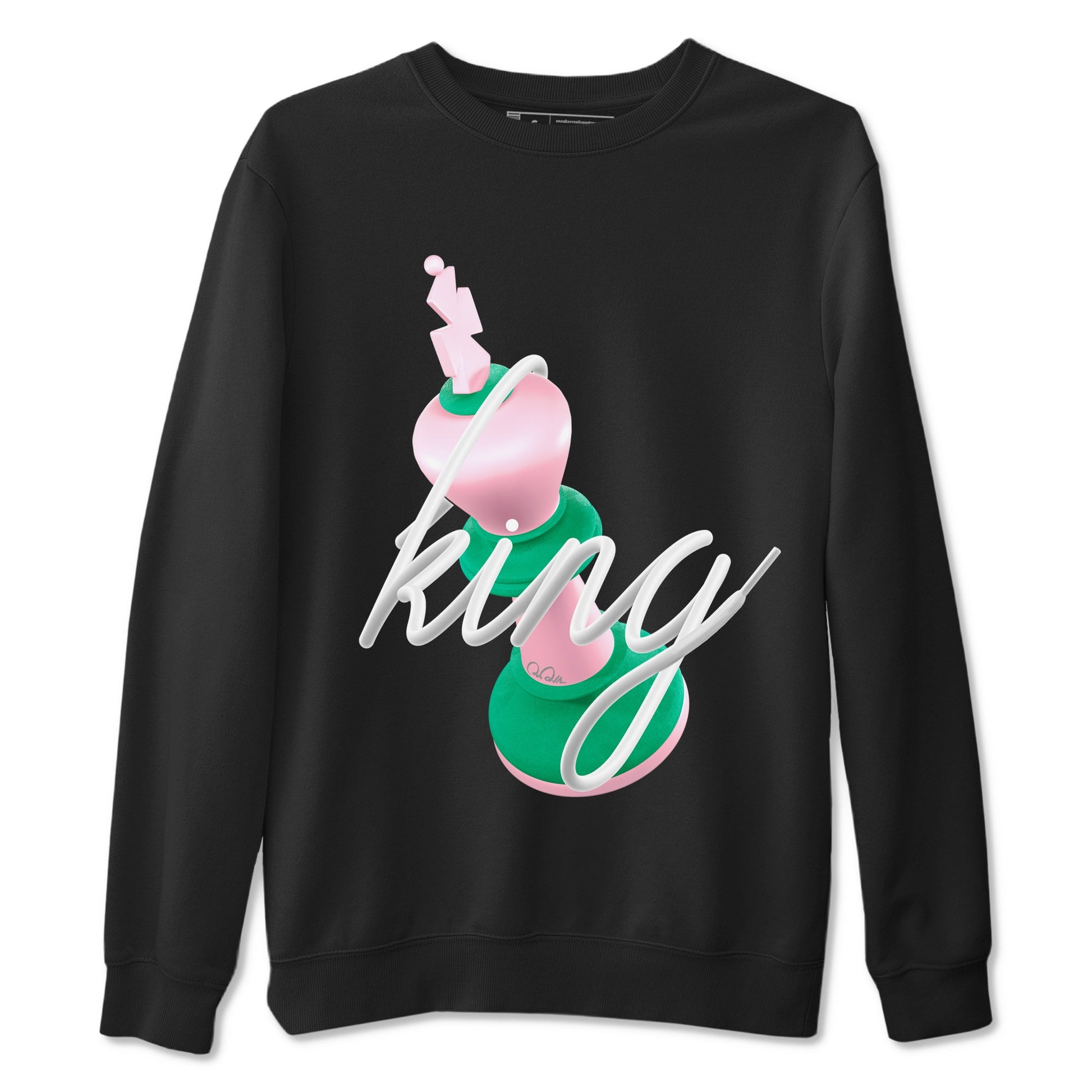 Dunk Low Medium Soft Pink Malachite shirt to match jordans 3D King sneaker tees Dunk Retro SE Medium Soft Pink Malachite SNRT Sneaker Release Tees unisex cotton Black 2 crew neck shirt