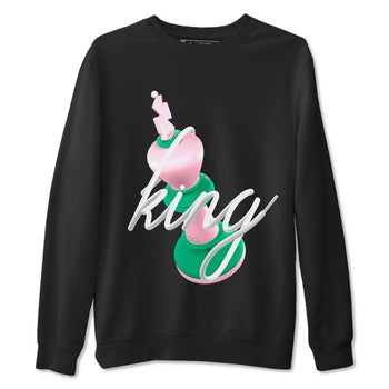 Dunk Low Medium Soft Pink Malachite shirt to match jordans 3D King sneaker tees Dunk Retro SE Medium Soft Pink Malachite SNRT Sneaker Release Tees unisex cotton Black 2 crew neck shirt