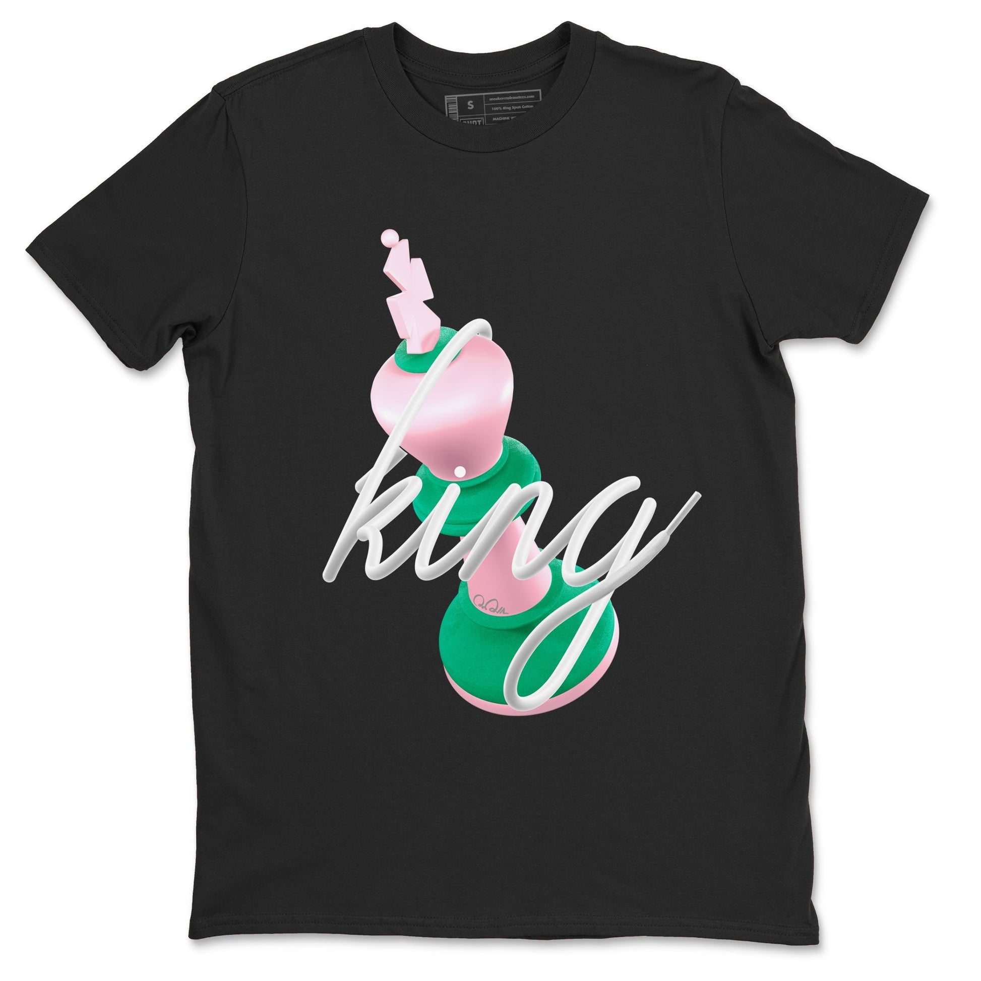 Dunk Low Medium Soft Pink Malachite shirt to match jordans 3D King sneaker tees Dunk Retro SE Medium Soft Pink Malachite SNRT Sneaker Release Tees unisex cotton Black 2 crew neck shirt