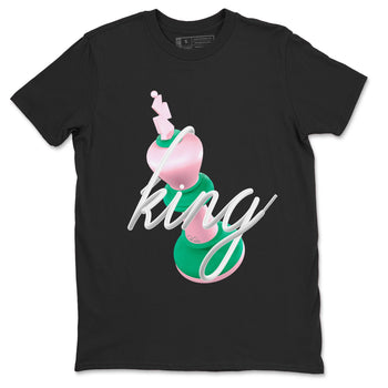 Dunk Low Medium Soft Pink Malachite shirt to match jordans 3D King sneaker tees Dunk Retro SE Medium Soft Pink Malachite SNRT Sneaker Release Tees unisex cotton Black 2 crew neck shirt