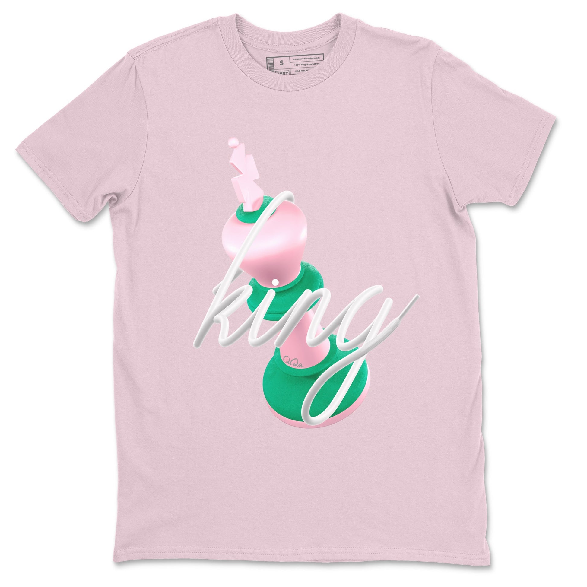 Dunk Low Medium Soft Pink Malachite shirt to match jordans 3D King sneaker tees Dunk Retro SE Medium Soft Pink Malachite SNRT Sneaker Release Tees unisex cotton Pink 2 crew neck shirt