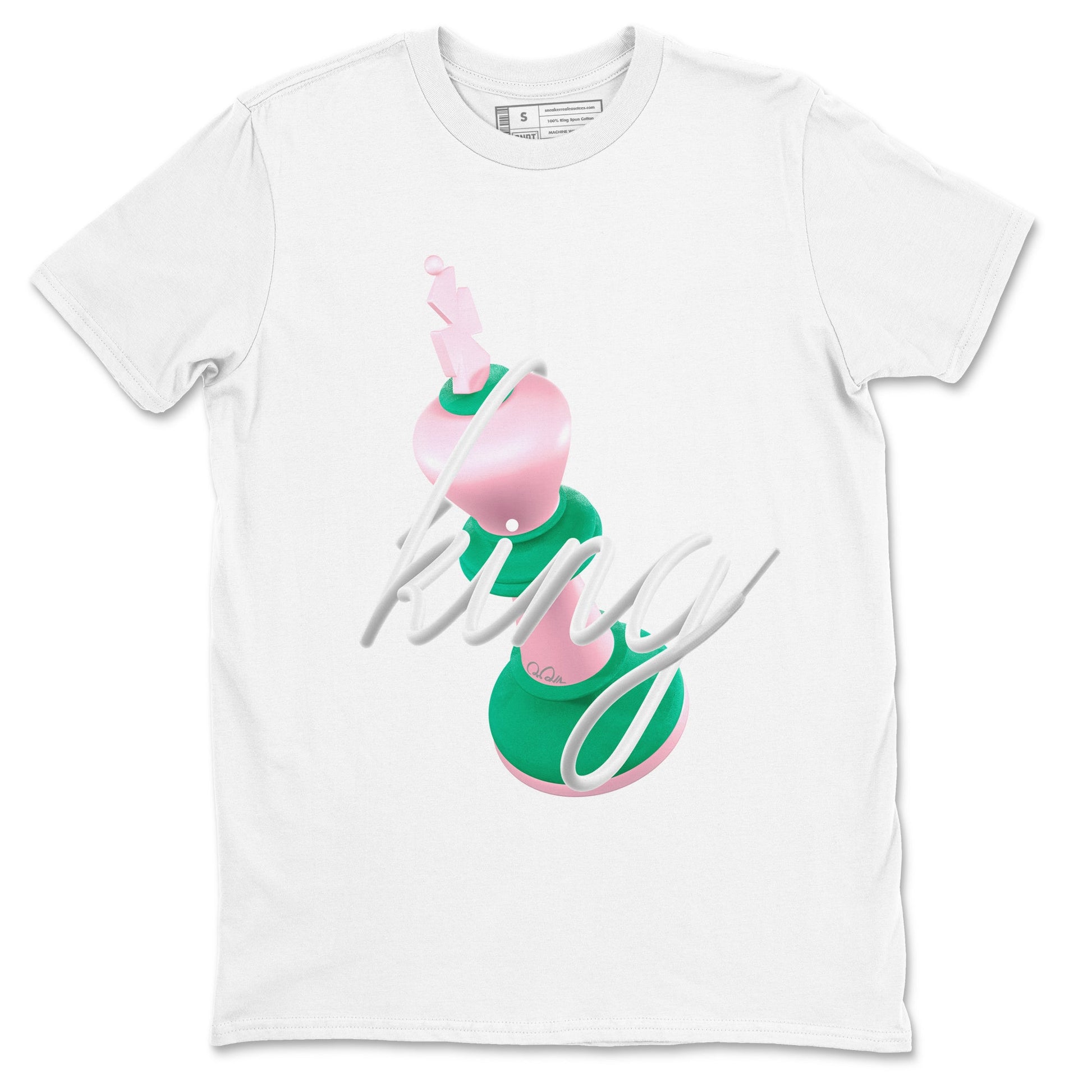 Dunk Low Medium Soft Pink Malachite shirt to match jordans 3D King sneaker tees Dunk Retro SE Medium Soft Pink Malachite SNRT Sneaker Release Tees unisex cotton White 2 crew neck shirt