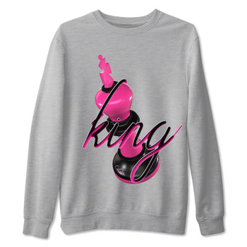 KD 4 Aunt Pearl shirts to match jordans 3D King graphic tees KD 4 Aunt Pearl t shirts to match sneakers SNRT Sneaker Tees unisex cotton Heather Grey 2 shirts
