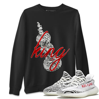 Yeezy 350 Zebra Sneaker Match Tees 3D King Sneaker Tees Yeezy Boost 350 V2 Zebra Sneaker Release Tees Unisex Shirts Black 1