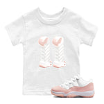 11s Legend Pink shirts to match jordans 3D Number 11 sneaker match tees Air Jordan 11 Legend Pink SNRT Sneaker Tees streetwear brand Baby and Youth White 1 cotton tee