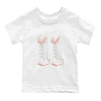 11s Legend Pink shirts to match jordans 3D Number 11 sneaker match tees Air Jordan 11 Legend Pink SNRT Sneaker Tees streetwear brand Baby and Youth White 2 cotton tee
