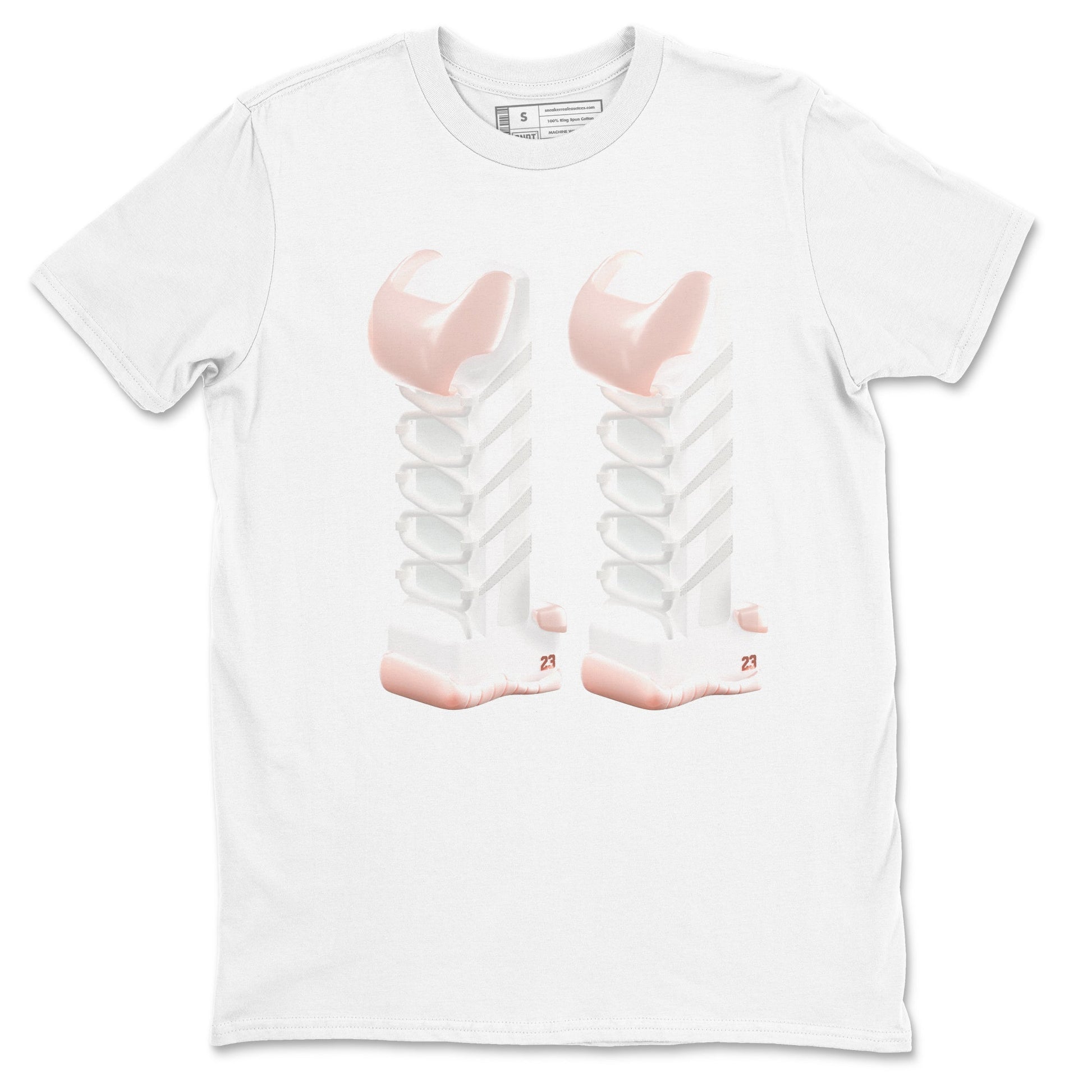 11s Legend Pink shirts to match jordans 3D Number 11 sneaker match tees Air Jordan 11 Legend Pink SNRT Sneaker Tees streetwear brand White 2 unisex cotton tee