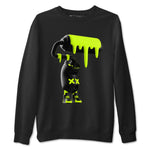 Foams One Black Volt shirts to match jordans 3D Paint Roller sneaker match tees Air Foamposite One Black and Volt match shoes to clothes SNRT Sneaker Tees unisex cotton Black 2 shirts