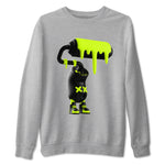 Foams One Black Volt shirts to match jordans 3D Paint Roller sneaker match tees Air Foamposite One Black and Volt match shoes to clothes SNRT Sneaker Tees unisex cotton Heather Grey 2 shirts