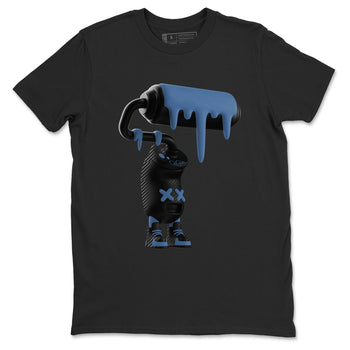 Sneaker Threads – Sneaker Tees To Match Air Foamposite One Carbon Fiber – 3D Paint Roller Graphic Tee Black 2. Perfect for Jordan releases 2025 colorways.